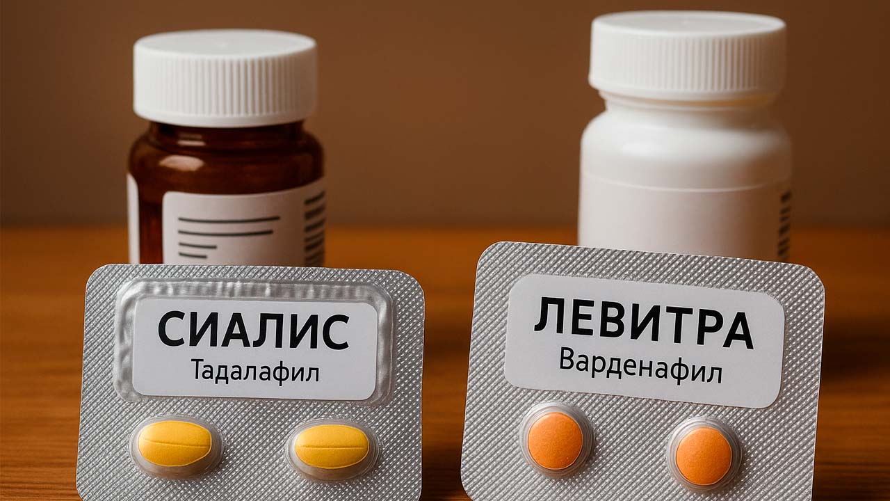 Таблетки Сиалис и Левитра