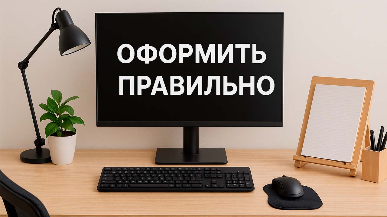Рабочее место эргономичное